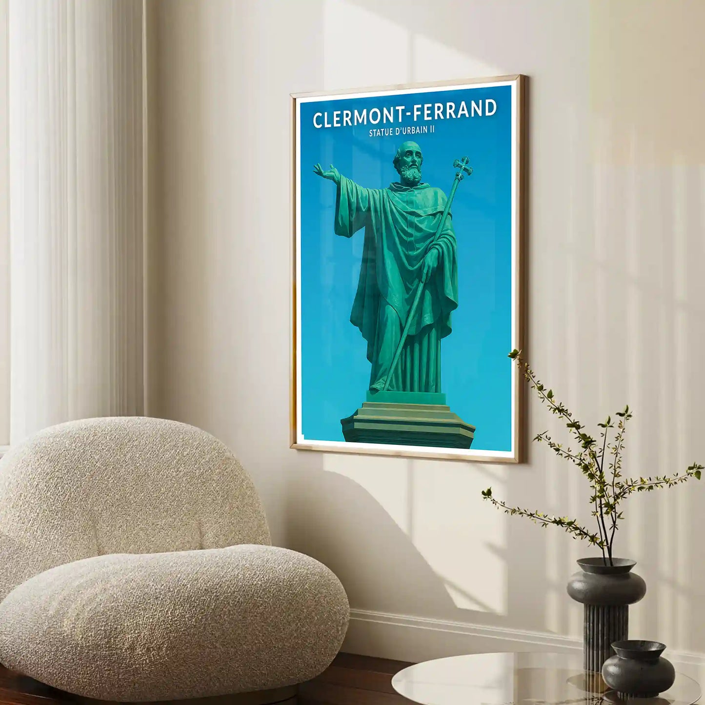 Affiche - Clermont-Ferrand - Statue d'Urbain II