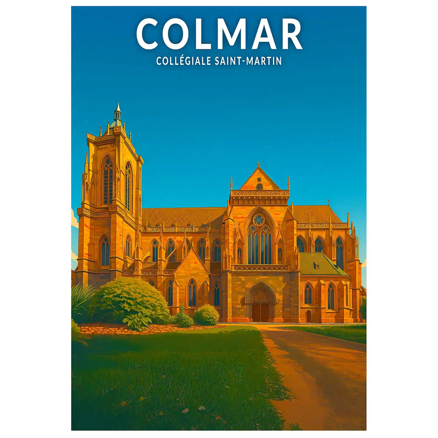 Affiche - Colmar - Collégiale Saint-Martin