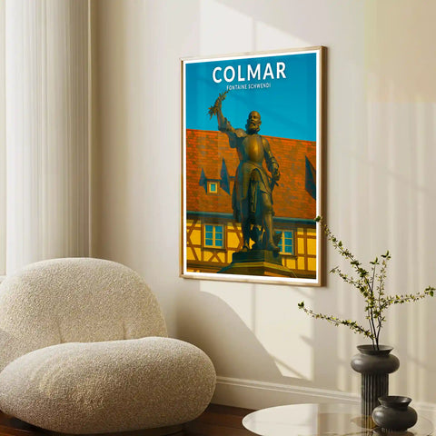 Affiche - Colmar - Fontaine Schwendi