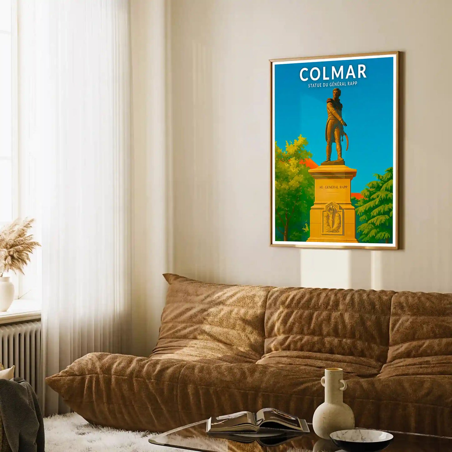 Affiche - Colmar - Statue du Général Rapp