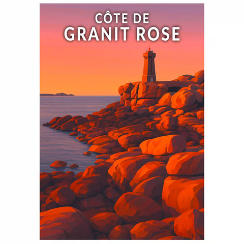 Affiche - Côte de Granit Rose