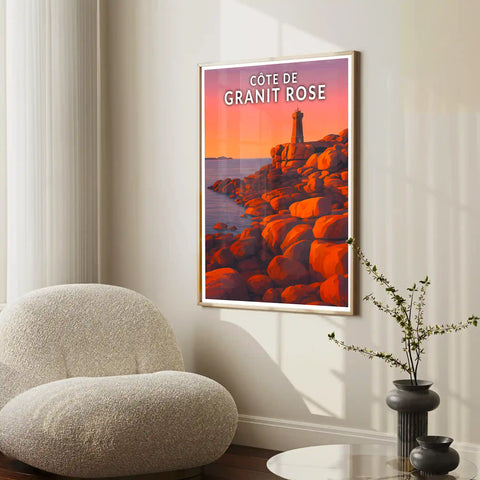 Affiche - Côte de Granit Rose