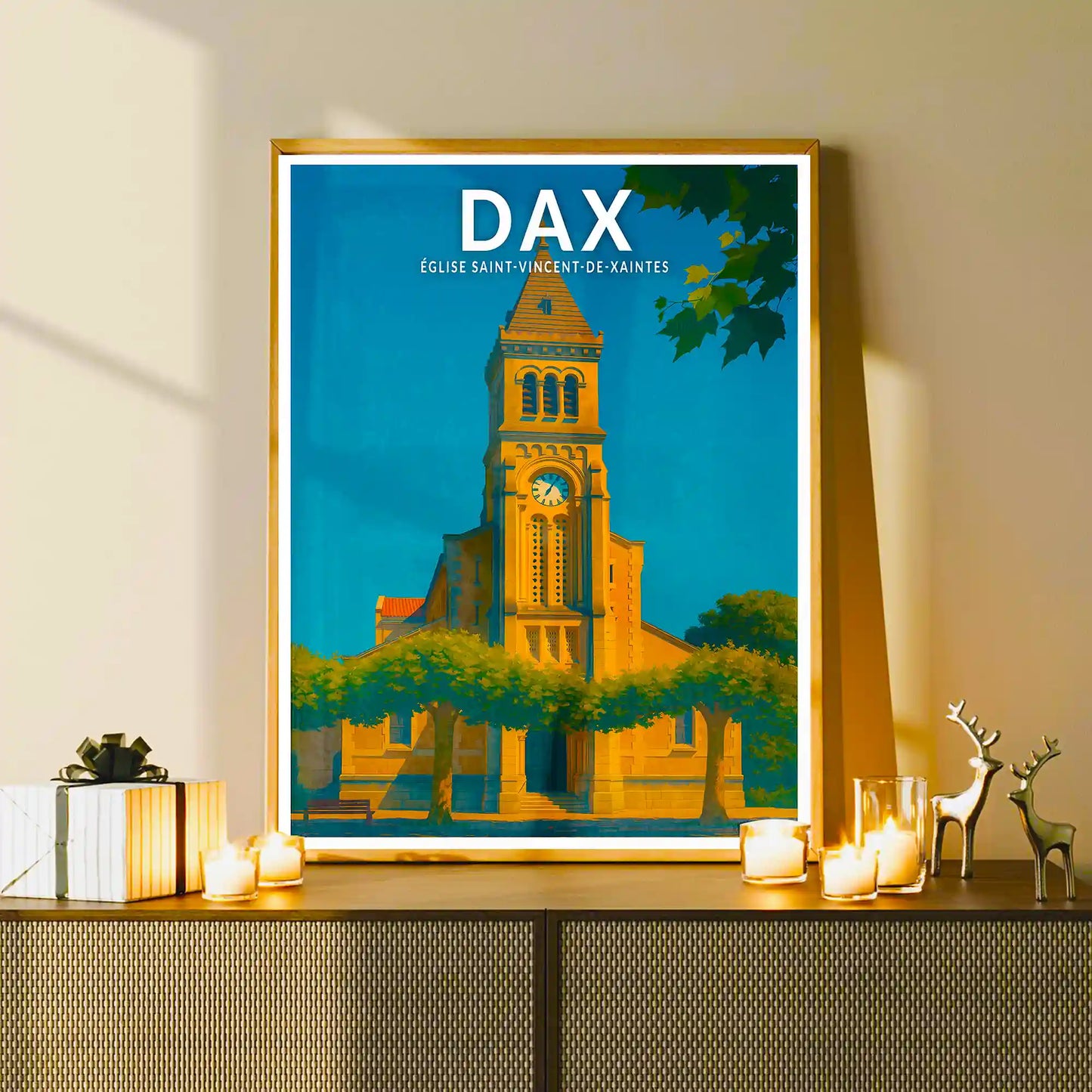 Affiche - Dax - Église Saint-Vincent-de-Xaintes