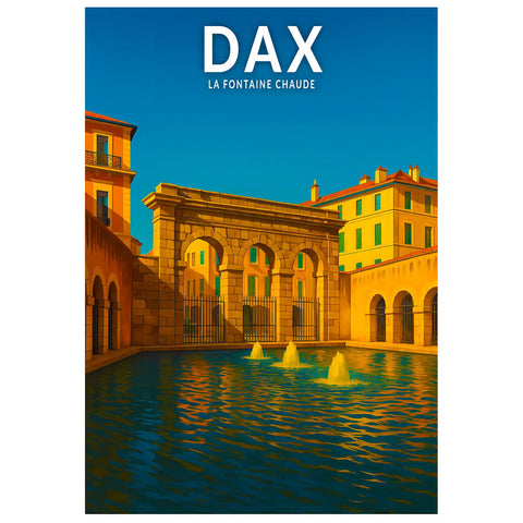 Affiche - Dax - La Fontaine Chaude