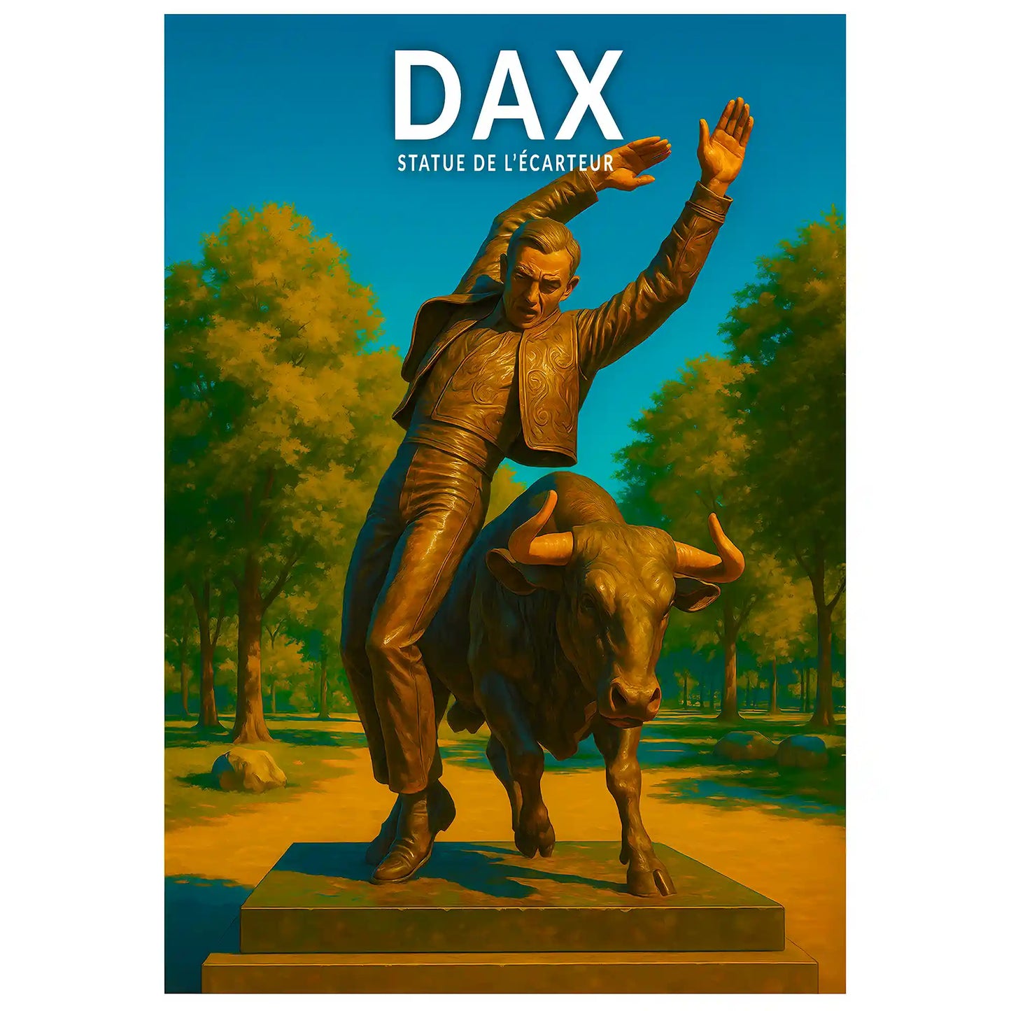 Affiche - Dax - Statue de l'Écarteur