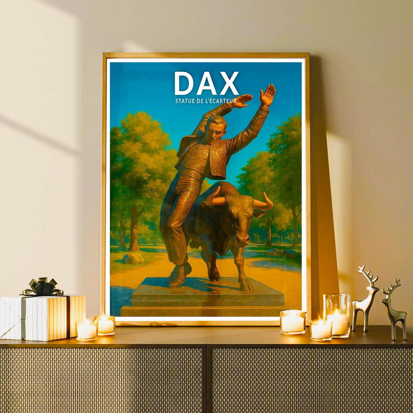 Affiche - Dax - Statue de l'Écarteur