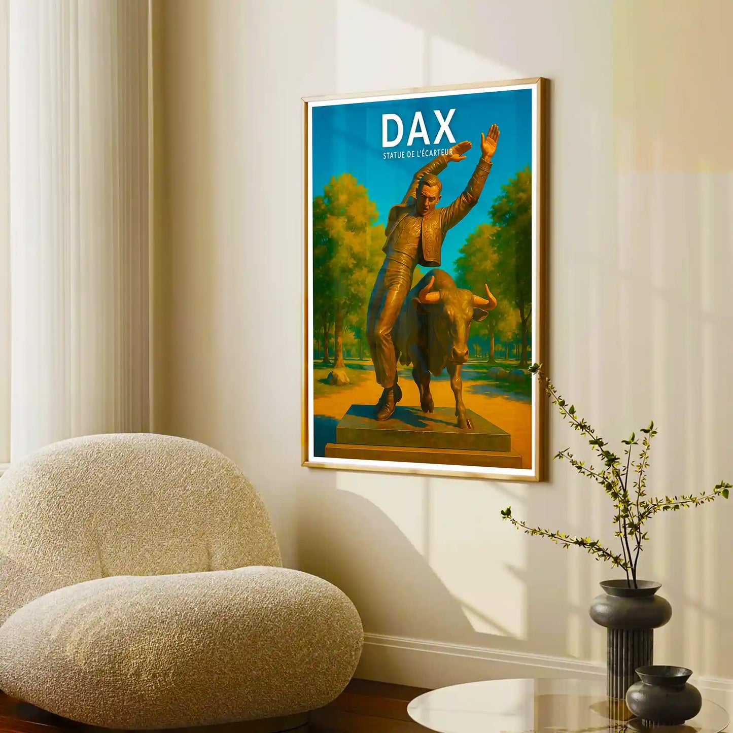 Affiche - Dax - Statue de l'Écarteur