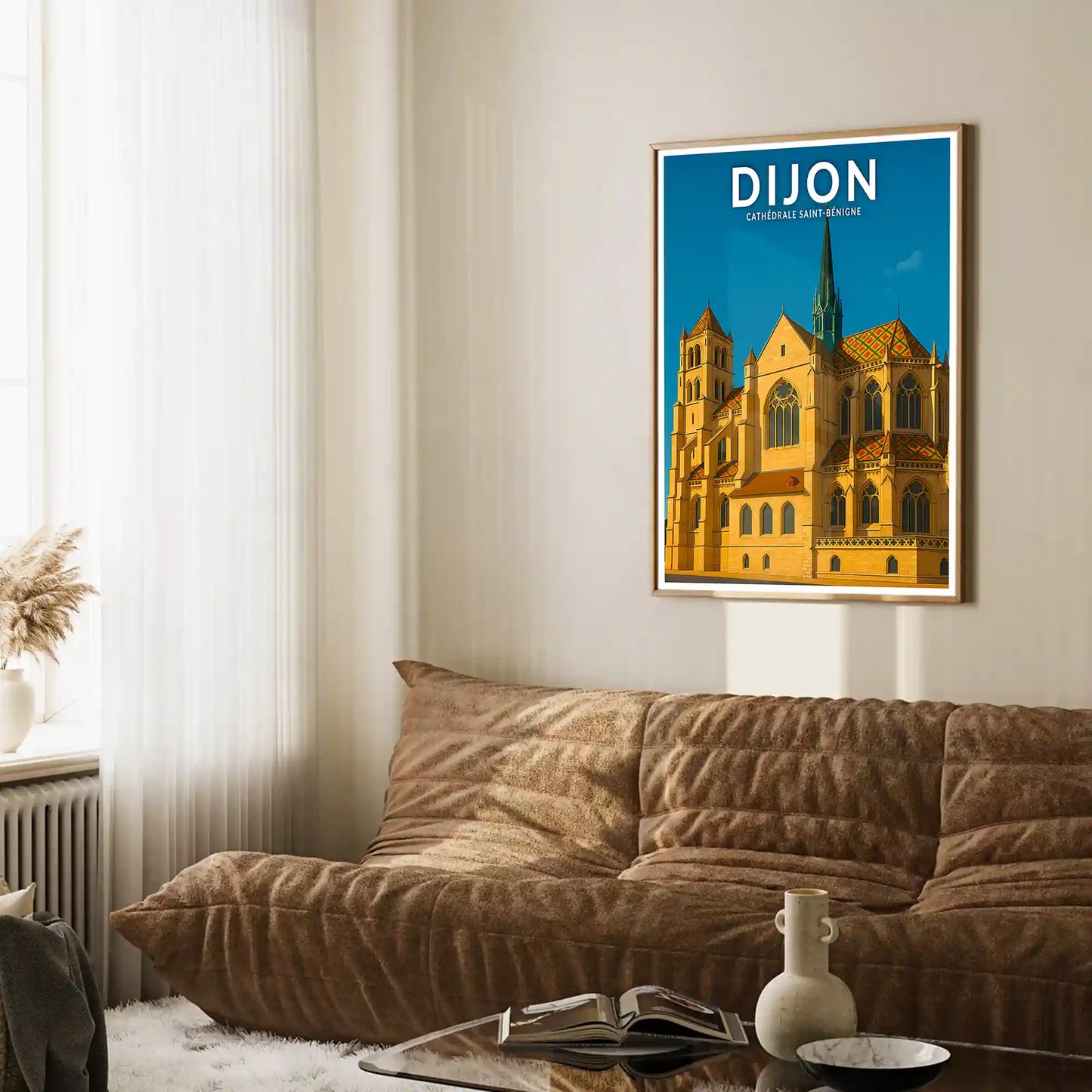 Affiche - Dijon - Cathédrale Saint-Bénigne