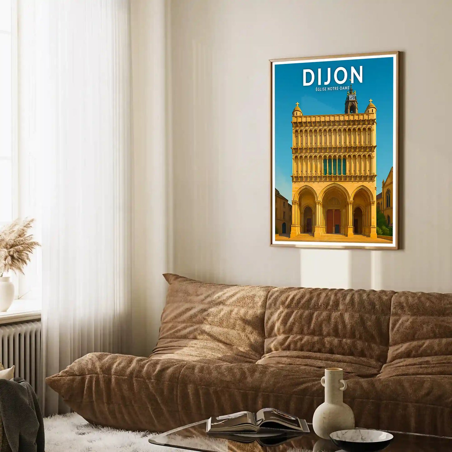 Affiche - Dijon - Église Notre-Dame