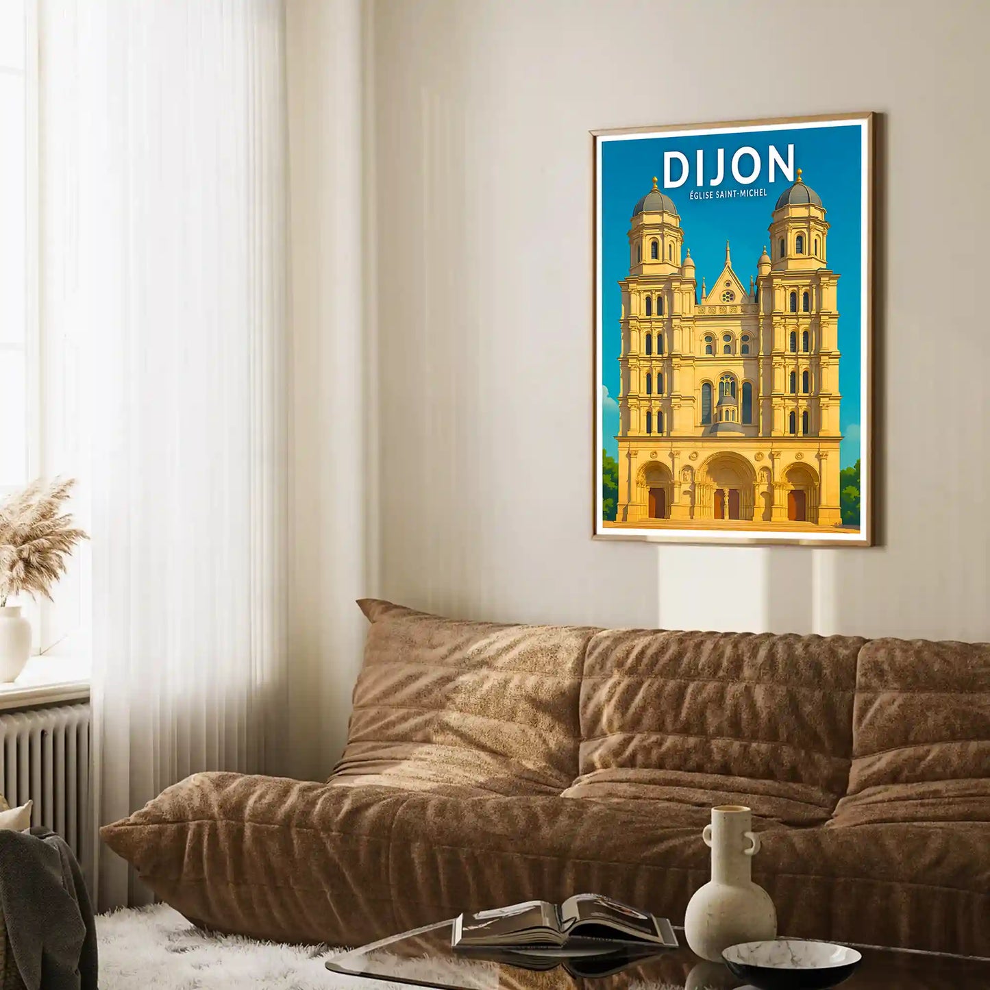 Affiche - Dijon - Église Saint-Michel