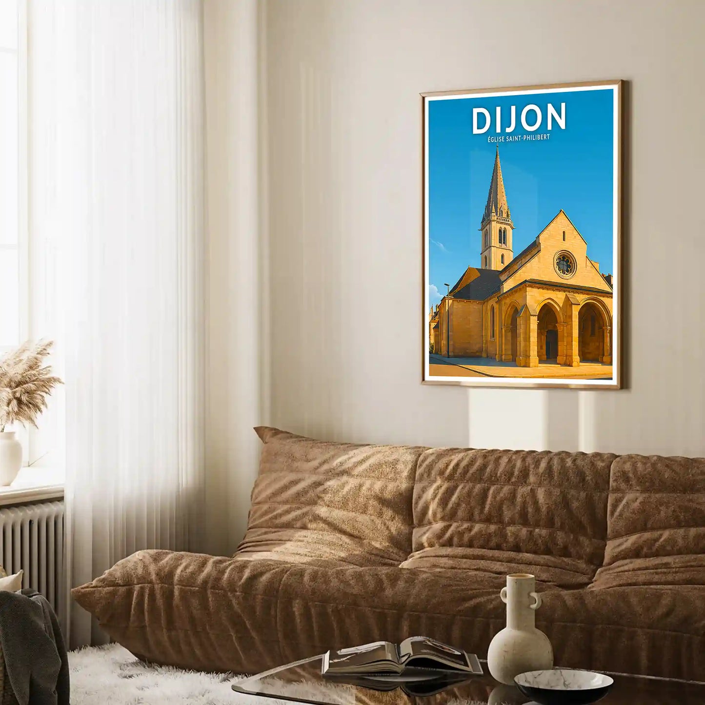 Affiche - Dijon - Église Saint-Philibert