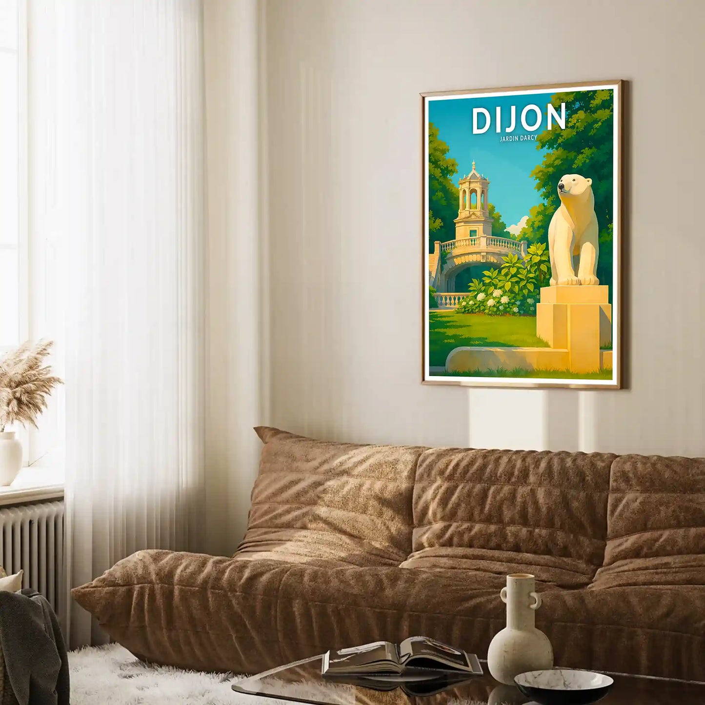 Affiche - Dijon - Jardin Darcy