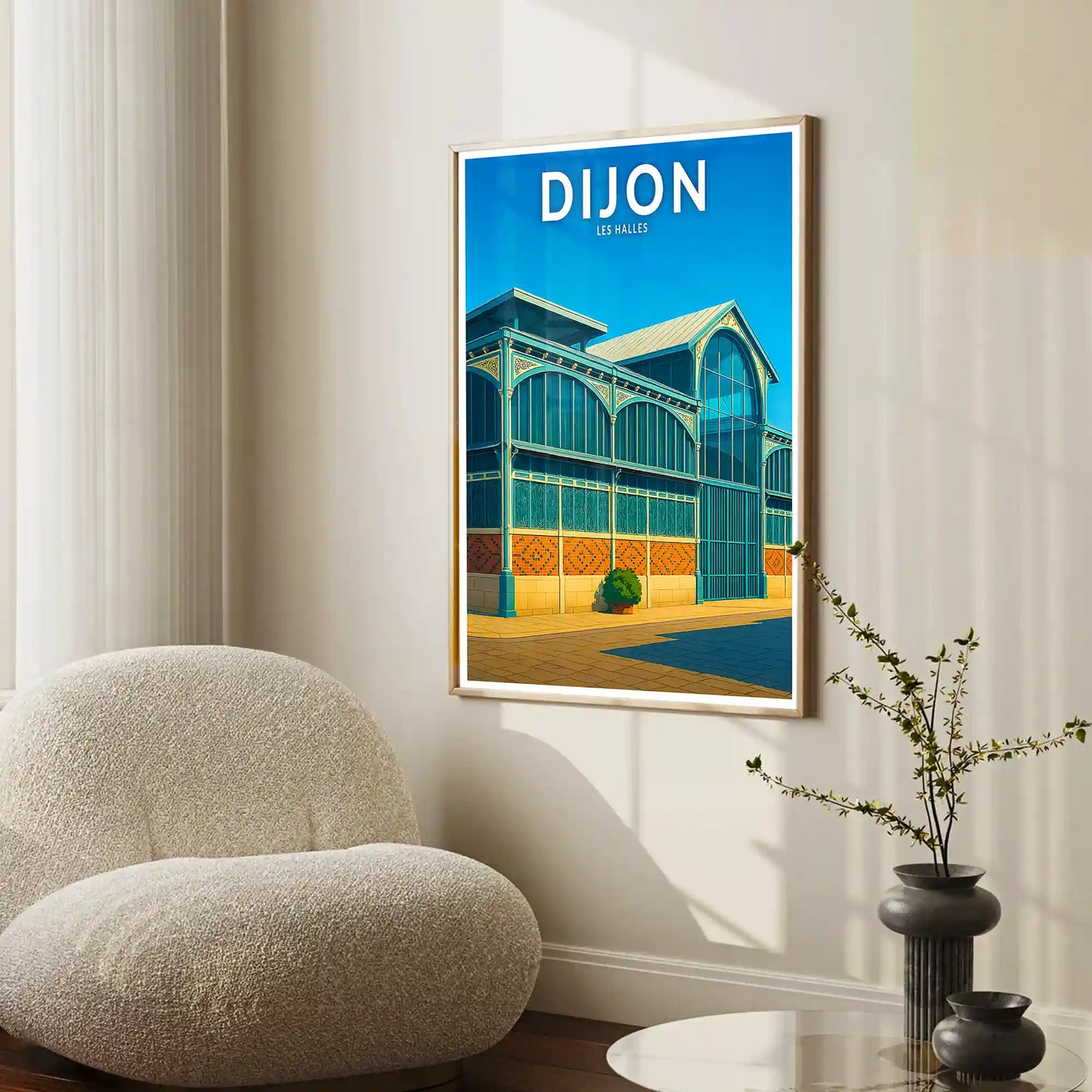 Affiche - Dijon - Les Halles