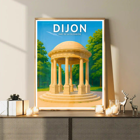 Affiche - Dijon - Parc de la Colombière