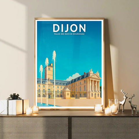 Affiche - Dijon - Palais des Ducs de Bourgogne