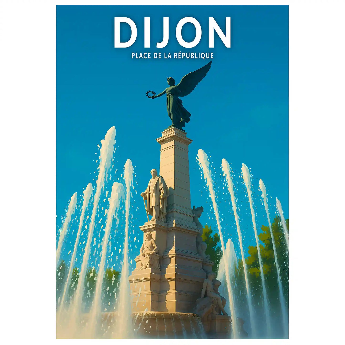 Affiche - Dijon - Place de la République