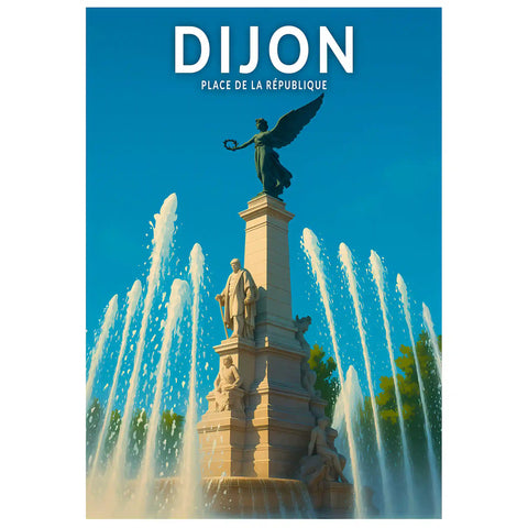 Affiche - Dijon - Place de la République