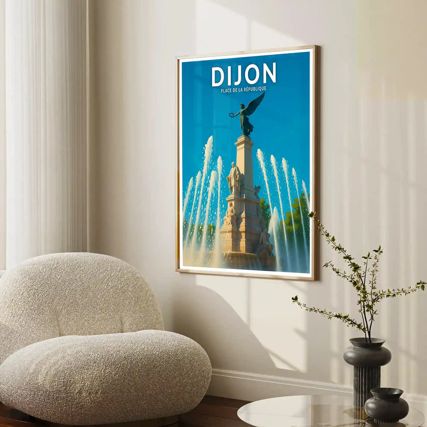 Affiche - Dijon - Place de la République