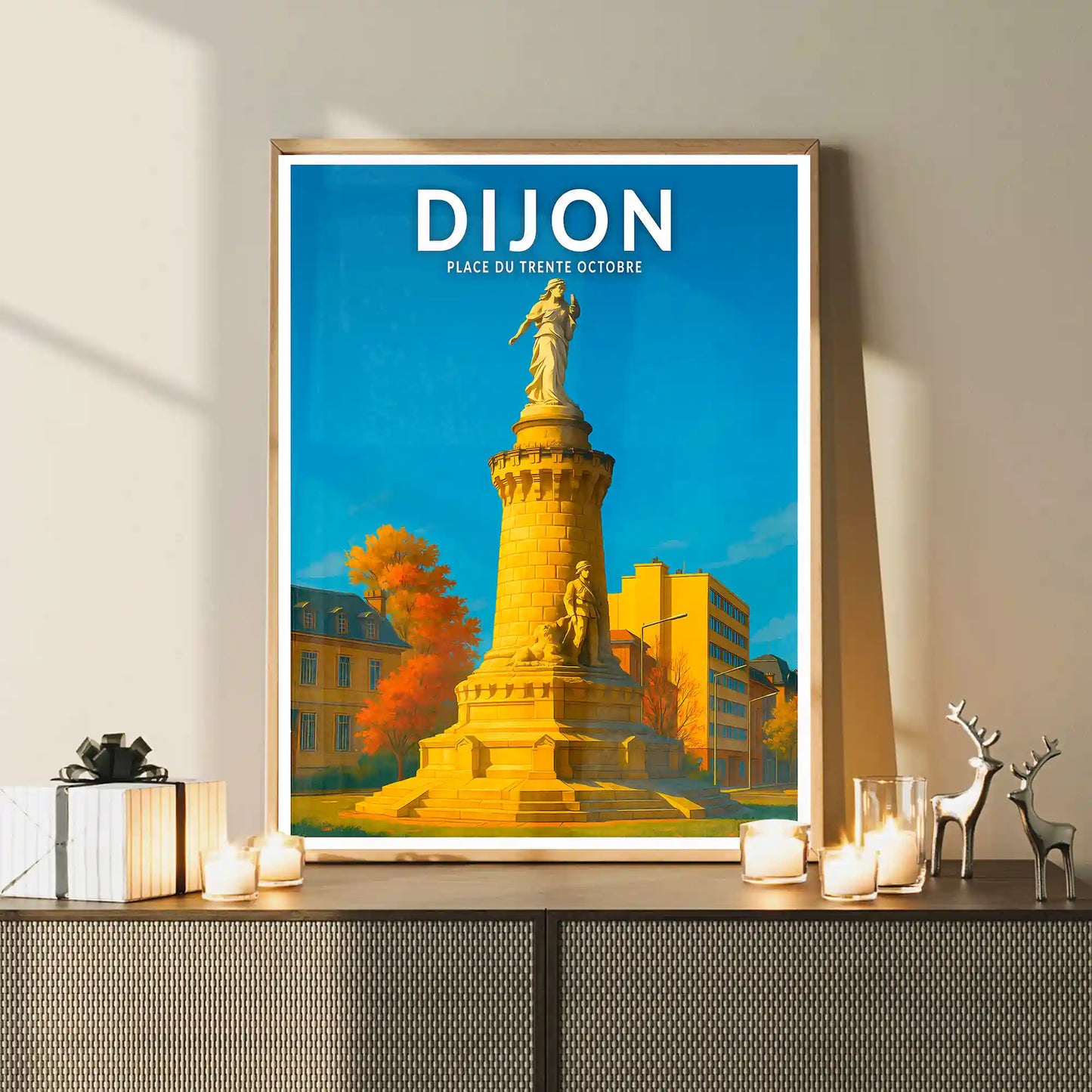 Affiche - Dijon - Place du 30 Octobre
