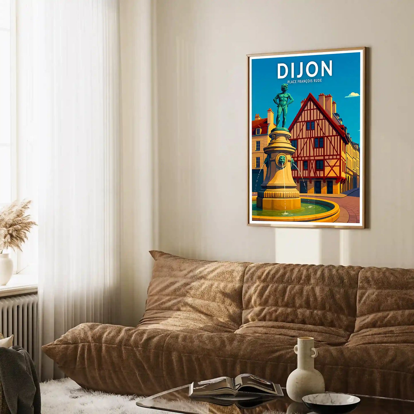 Affiche - Dijon - Place François Rude