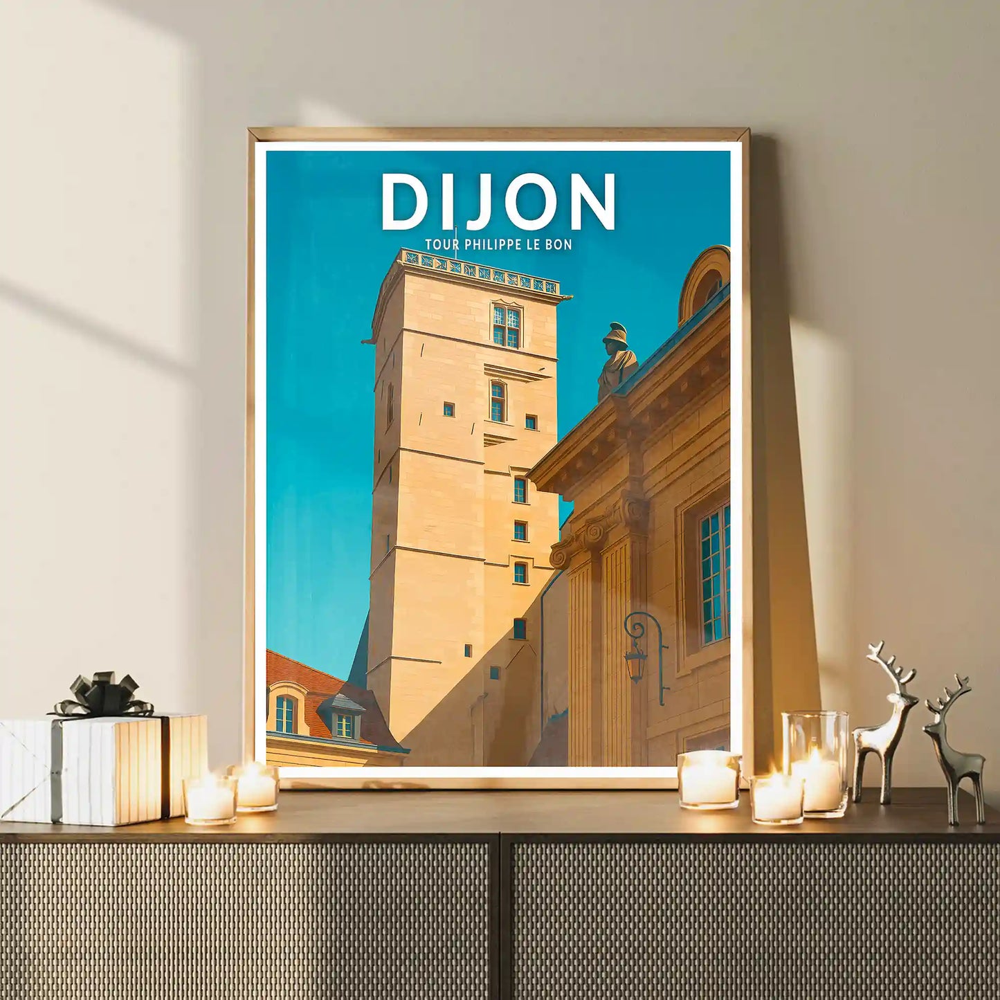 Affiche - Dijon - Tour Philippe le Bon