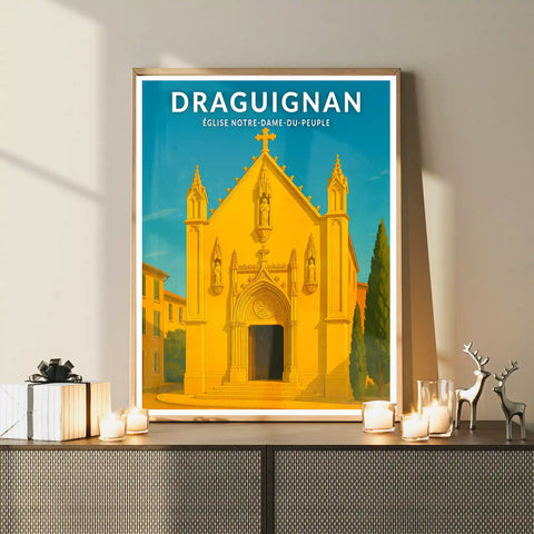 Affiche - Draguignan - Église Notre-Dame-du-Peuple