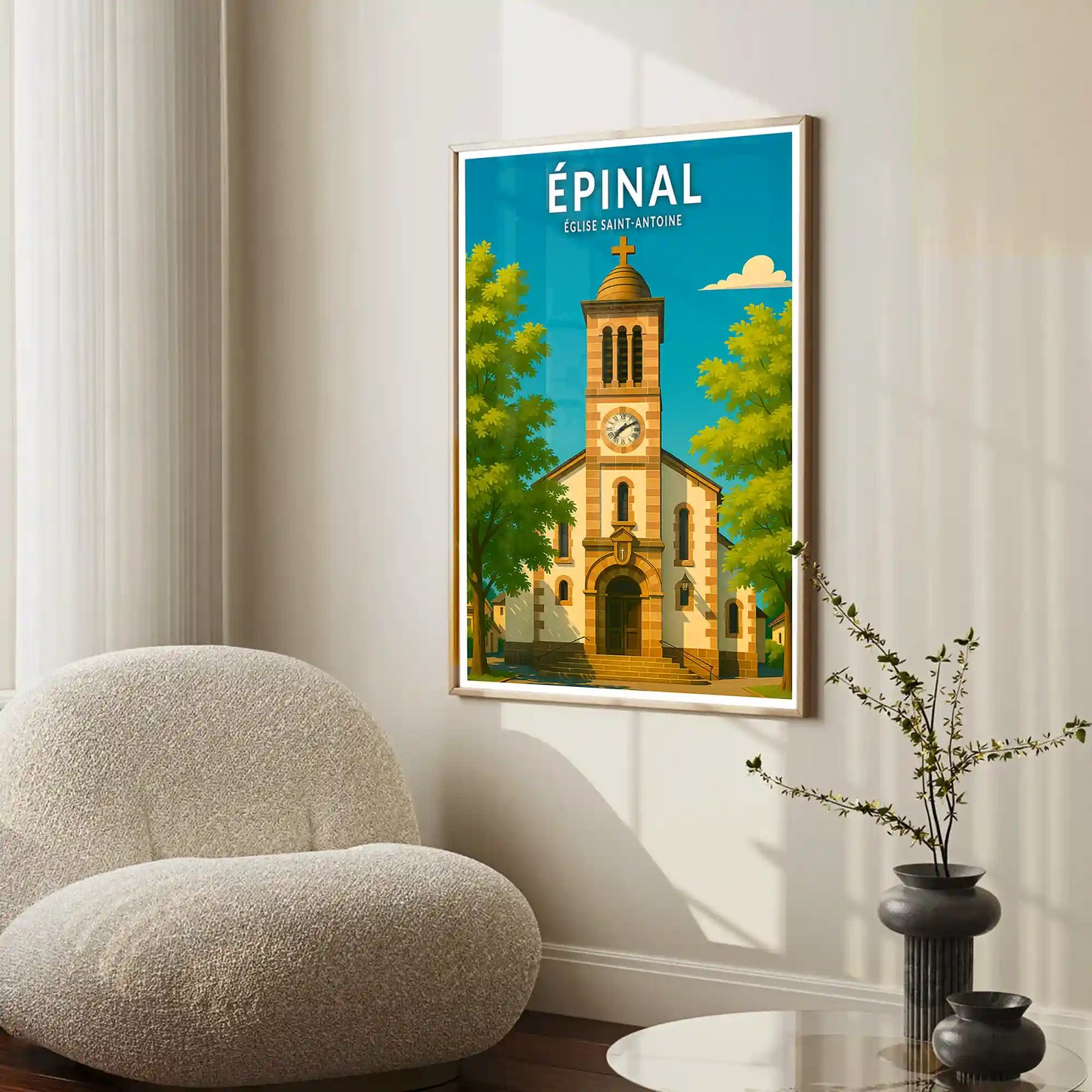 Affiche - Épinal - Église Saint-Antoine