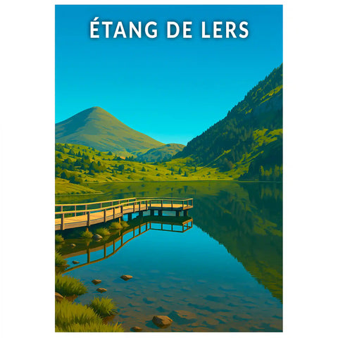 Affiche - Étang de Lers