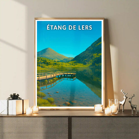 Affiche - Étang de Lers