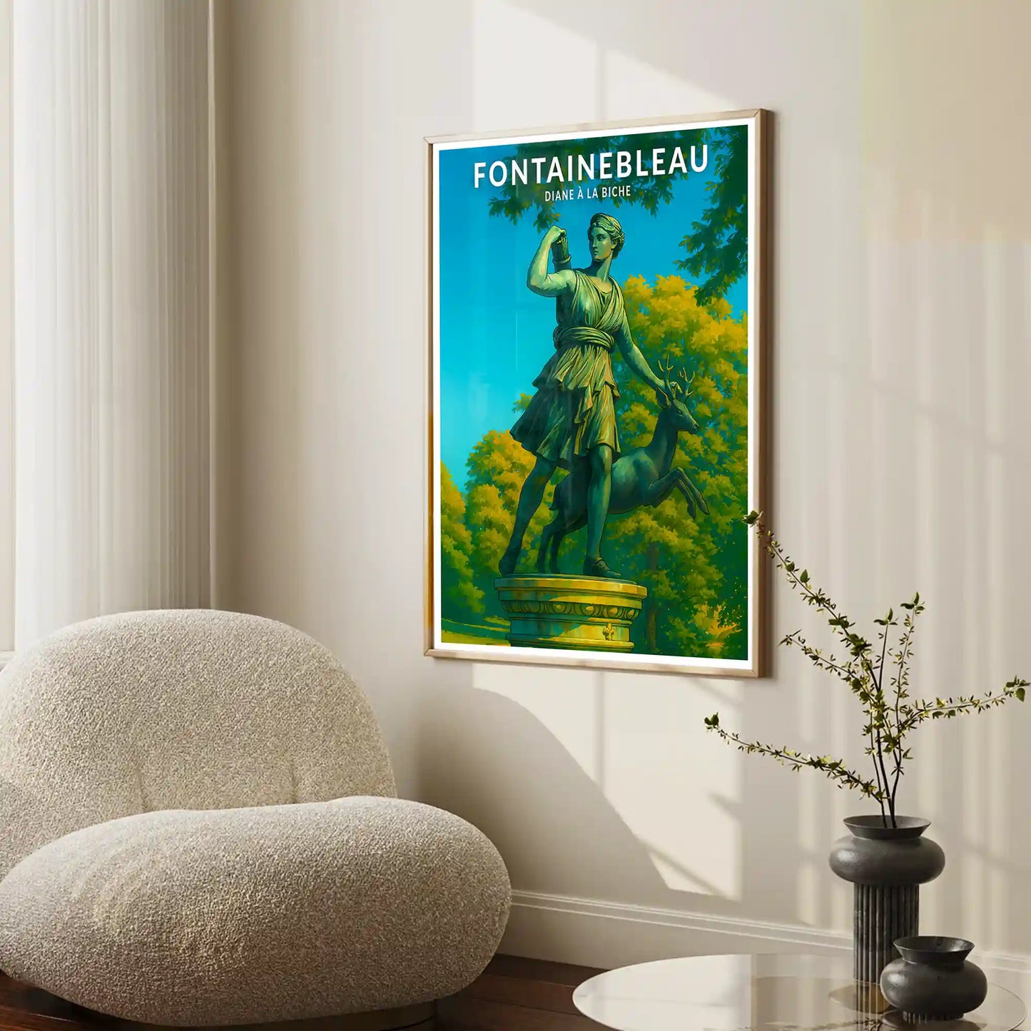 Affiche - Fontainebleau - Diane à la Biche