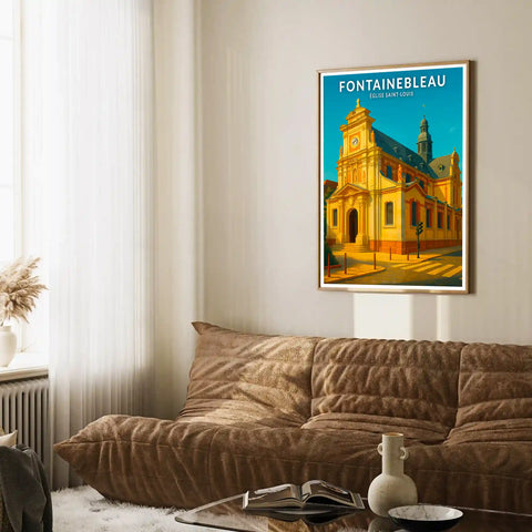 Affiche - Fontainebleau - Église Saint-Louis