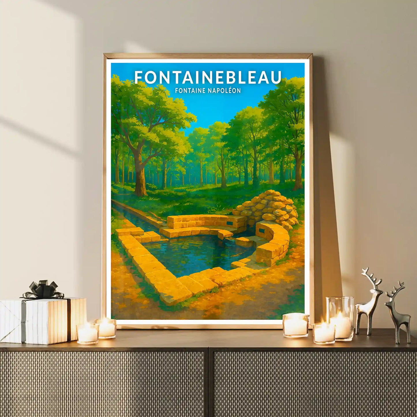 Affiche - Fontainebleau - Fontaine Napoléon