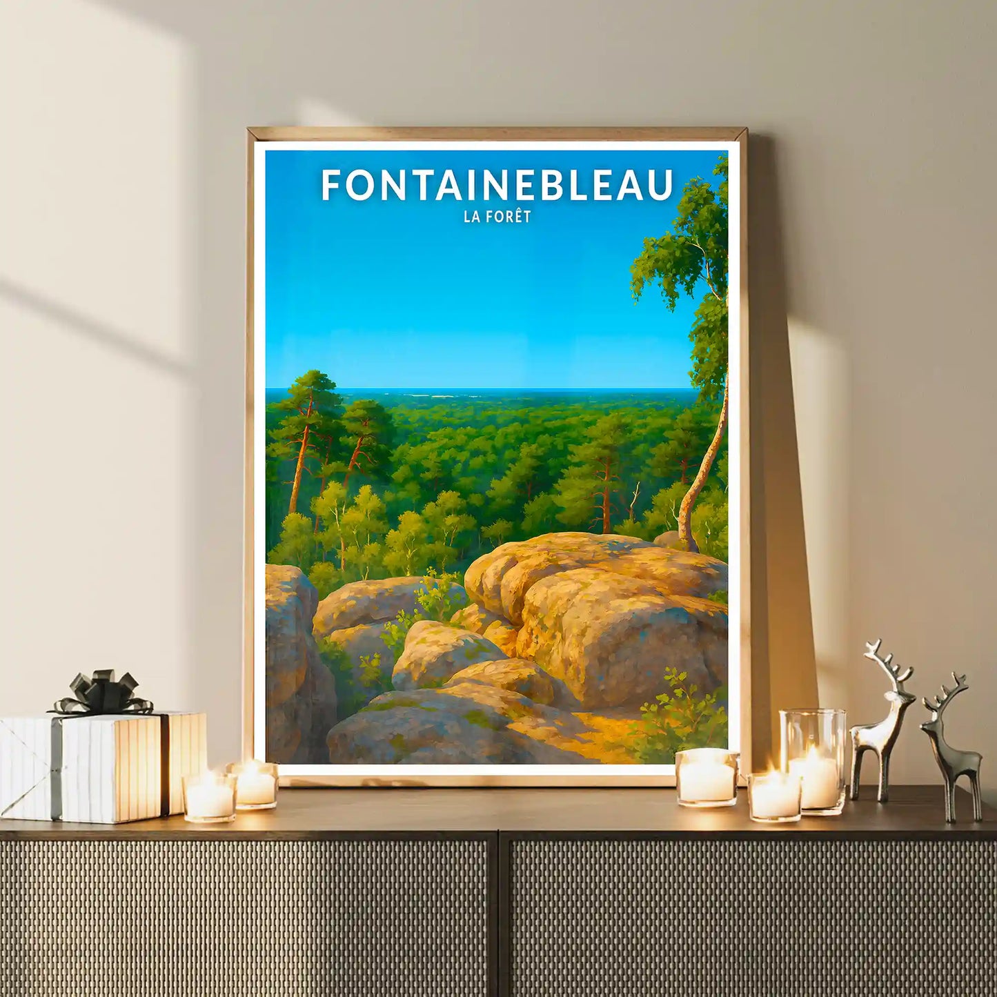 Affiche - Fontainebleau - La Forêt