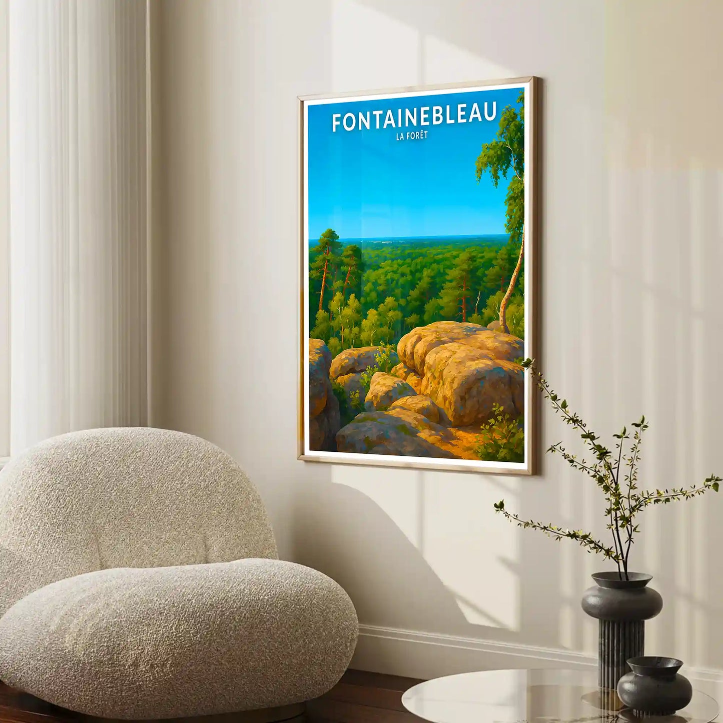 Affiche - Fontainebleau - La Forêt