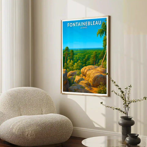 Affiche - Fontainebleau - La Forêt