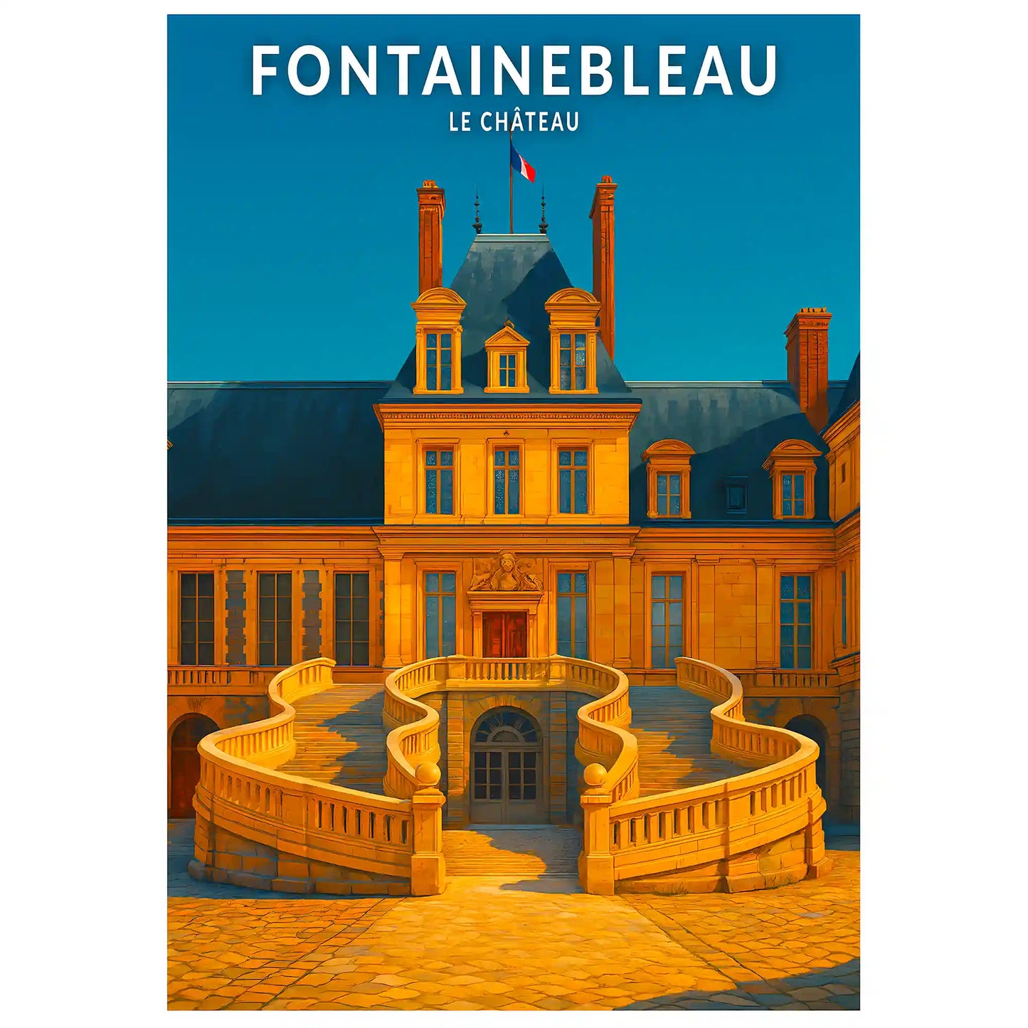 Affiche - Fontainebleau - Le Château