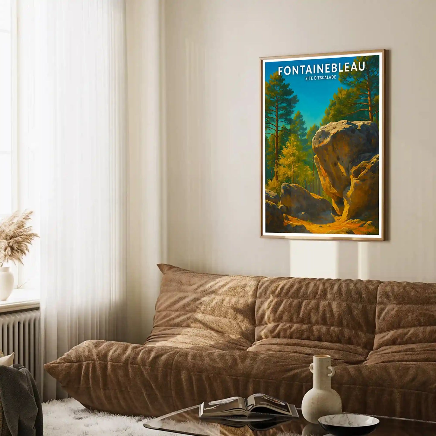 Affiche - Fontainebleau - Site d'Escalade