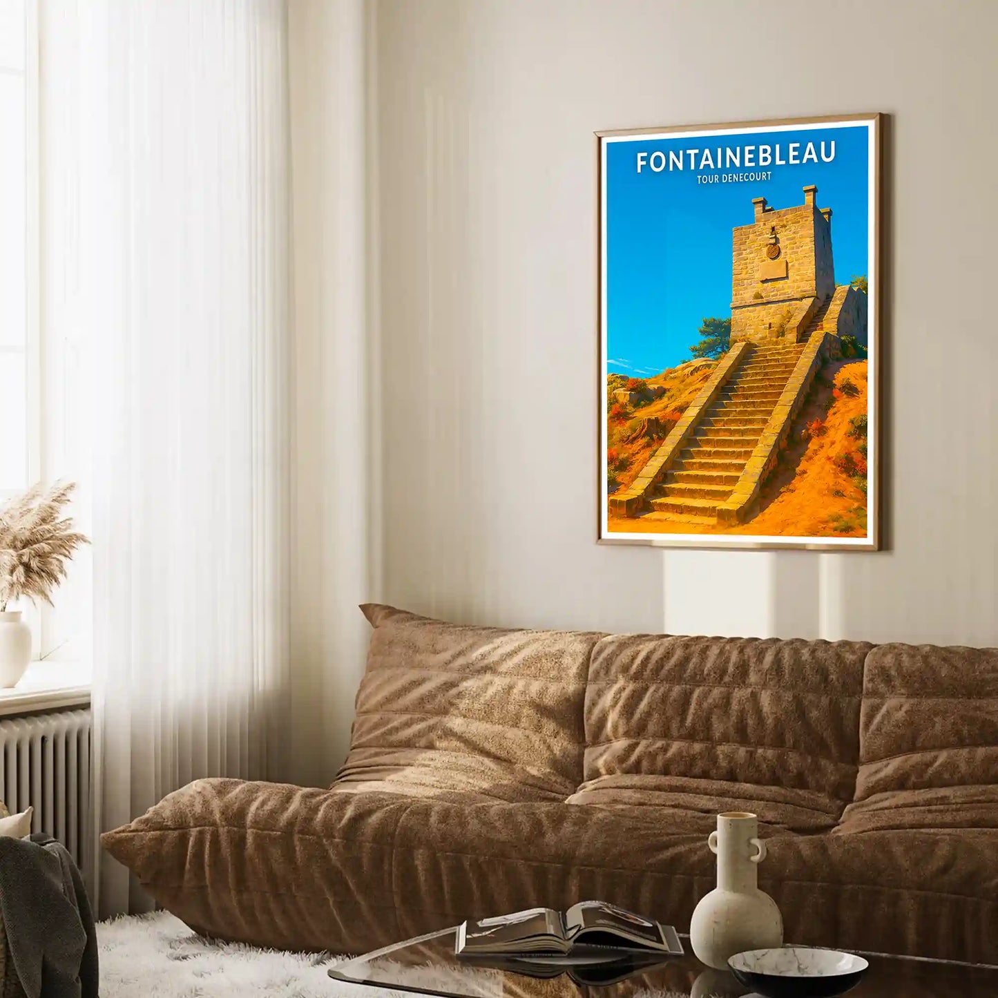 Affiche - Fontainebleau - Tour Denecourt