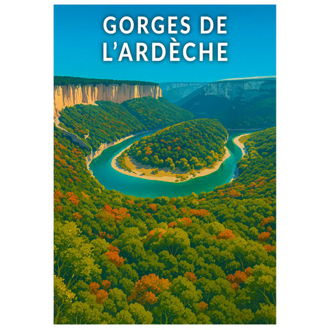 Affiche - Gorges de l'Ardèche