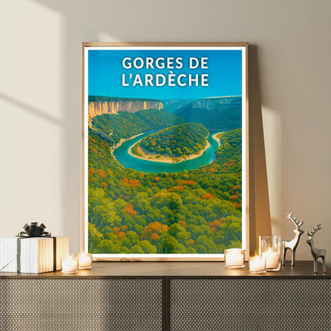 Affiche - Gorges de l'Ardèche