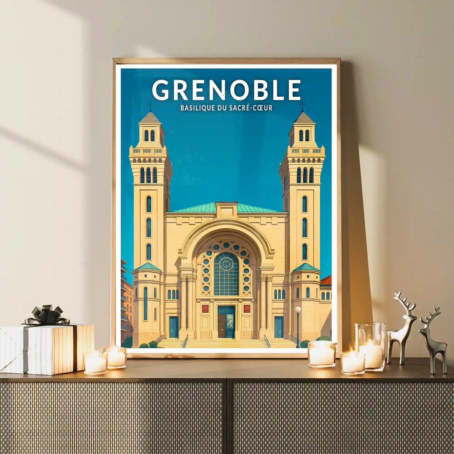 Affiche - Grenoble - Basilique du Sacré-Coeur