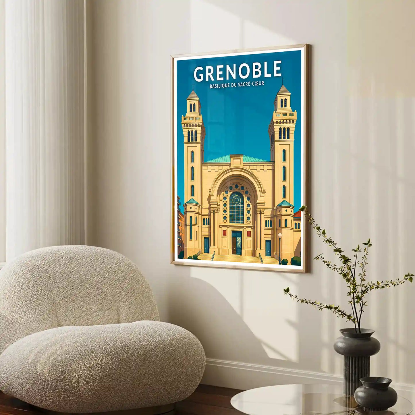 Affiche - Grenoble - Basilique du Sacré-Coeur