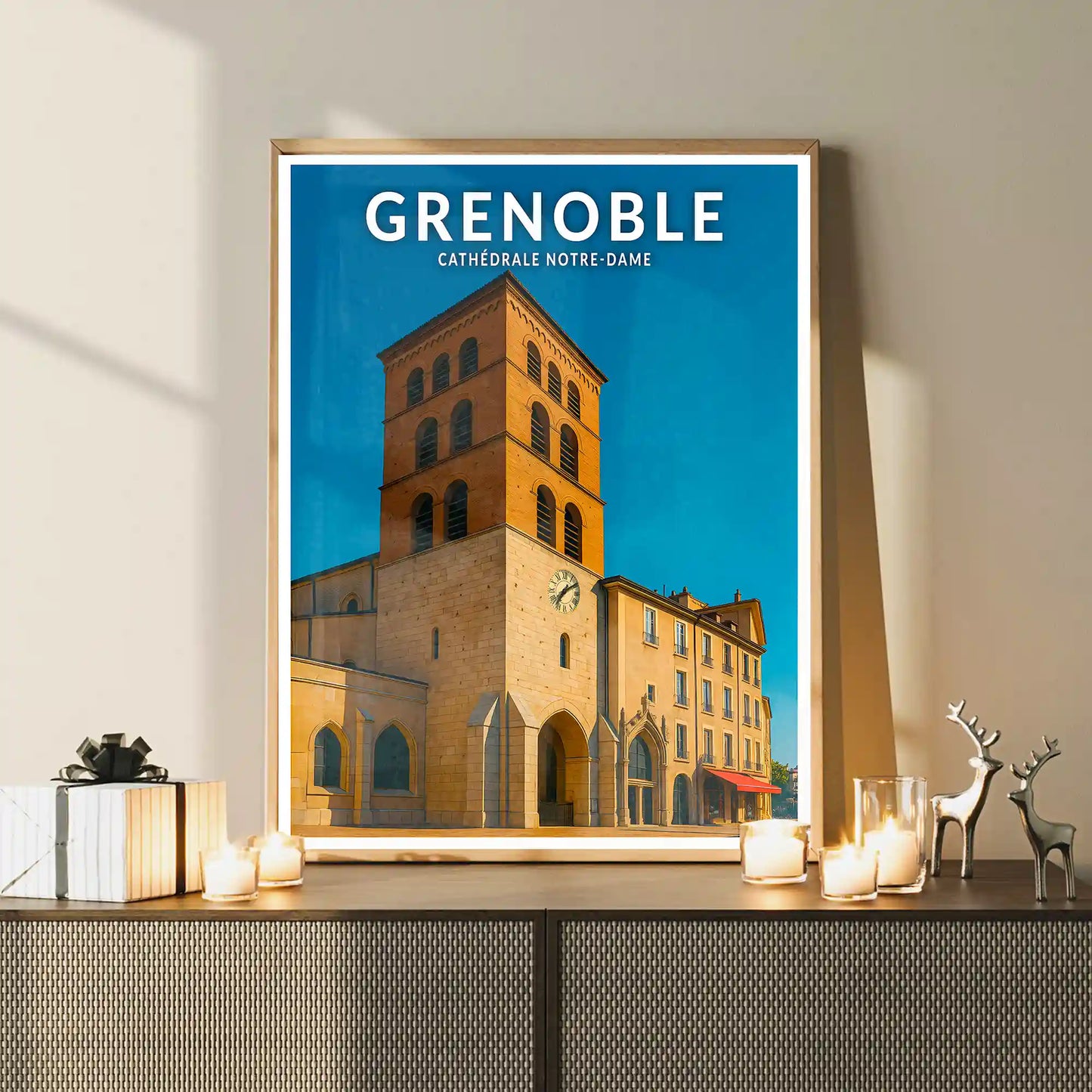 Affiche - Grenoble - Cathédrale Notre-Dame