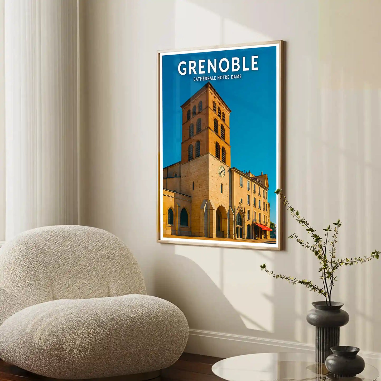 Affiche - Grenoble - Cathédrale Notre-Dame