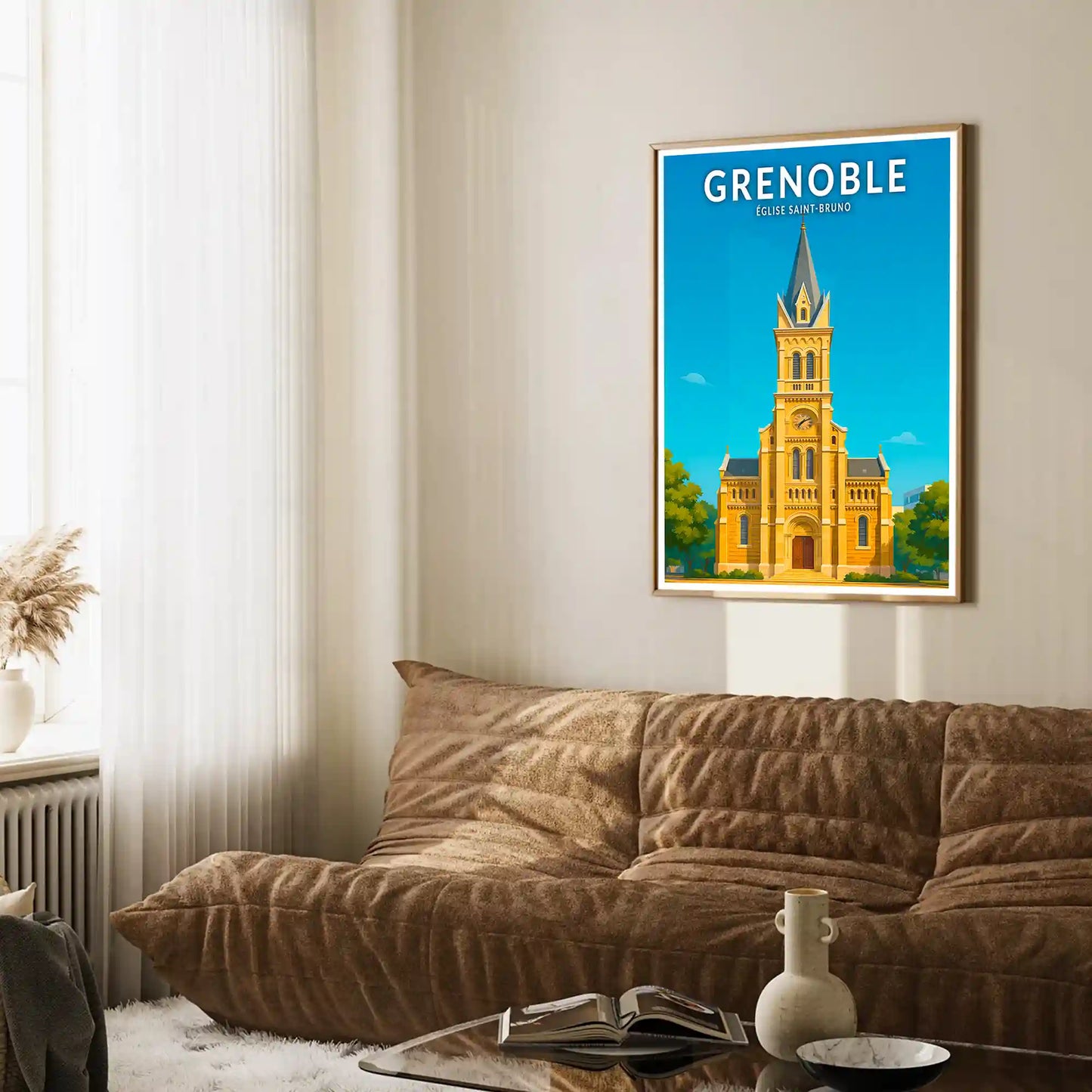 Affiche - Grenoble - Église Saint-Bruno