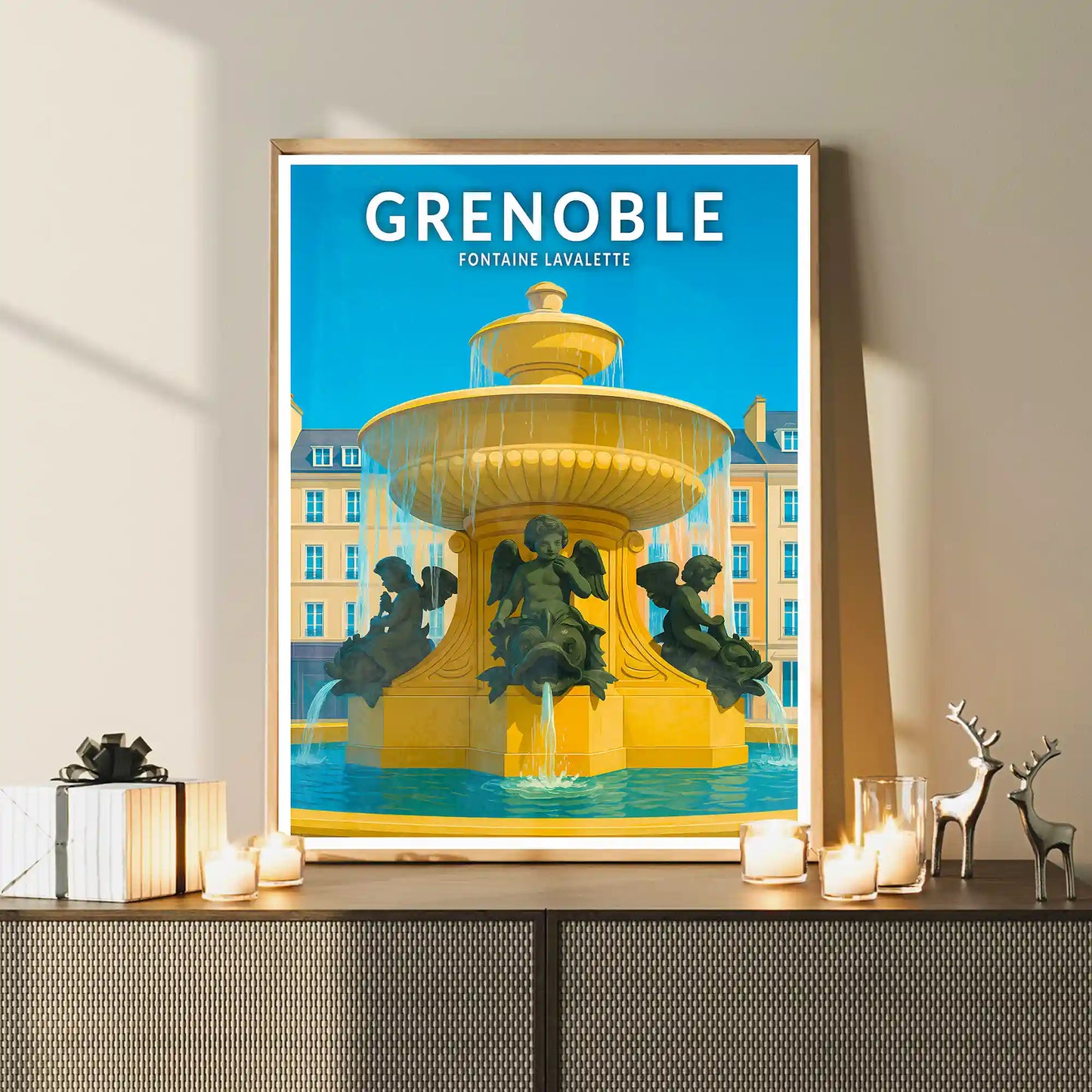 Affiche - Grenoble - Fontaine Lavalette