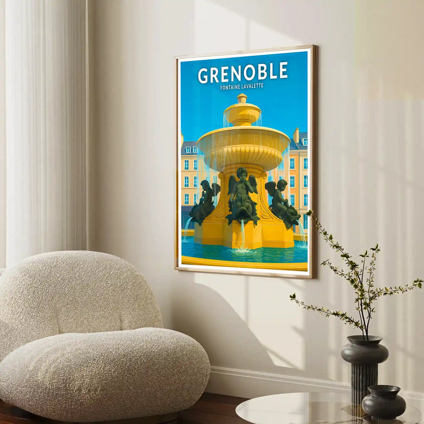 Affiche - Grenoble - Fontaine Lavalette