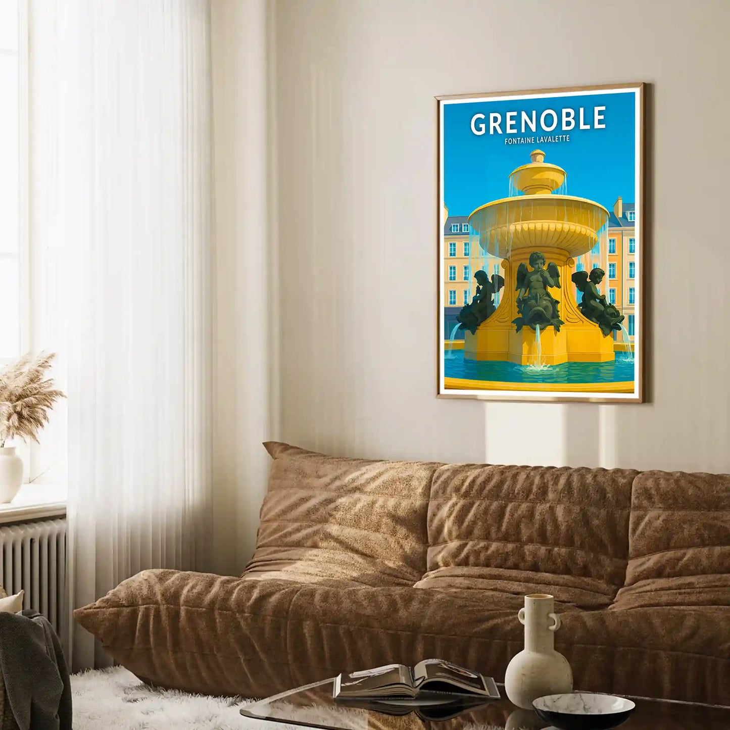 Affiche - Grenoble - Fontaine Lavalette