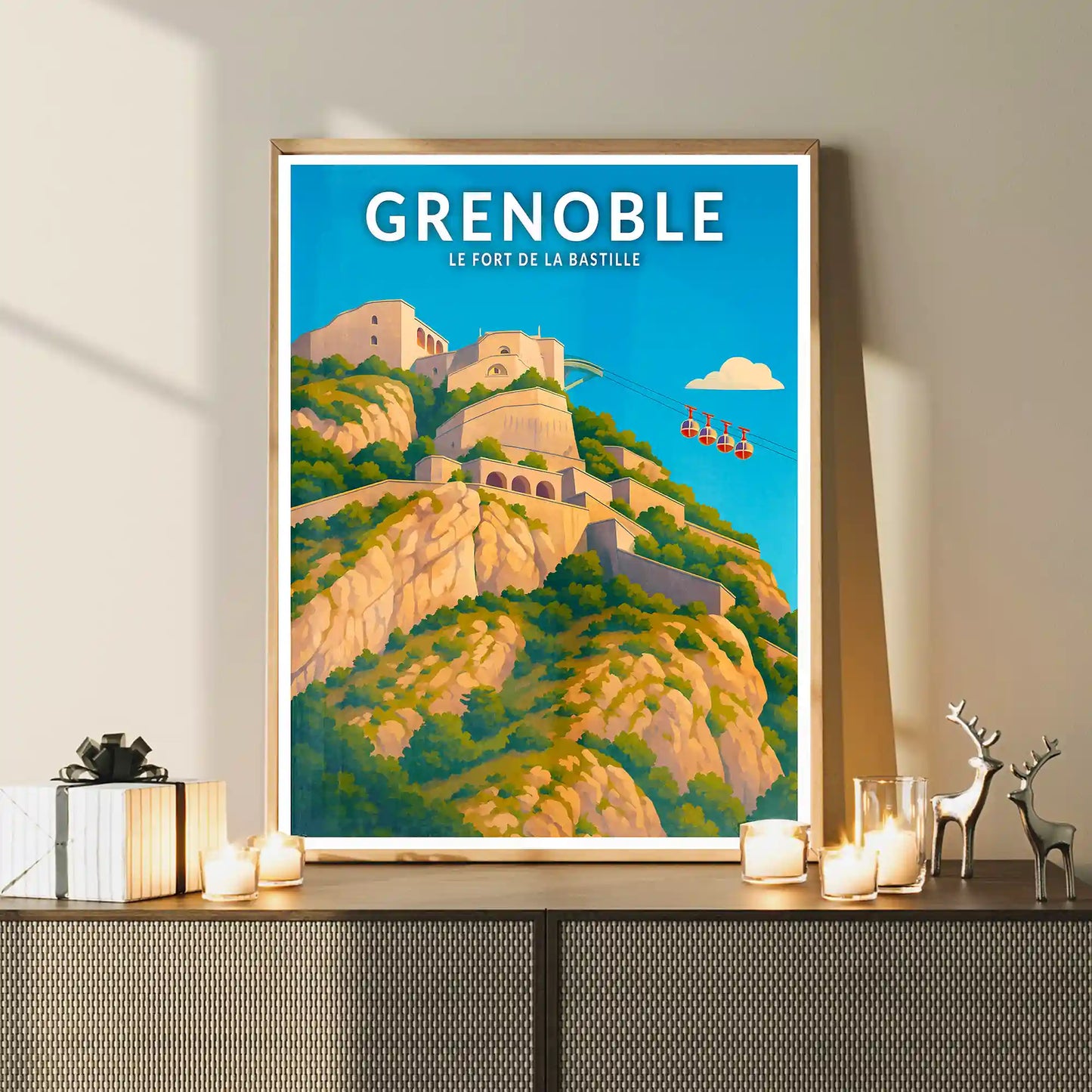 Affiche - Grenoble - Fort de la Bastille