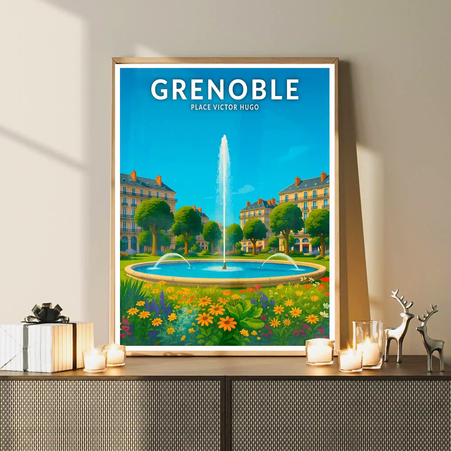 Affiche - Grenoble - Place Victor Hugo